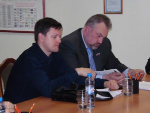 Депутаты Сергей Немтинов и Сергей Киселев и на заседании
