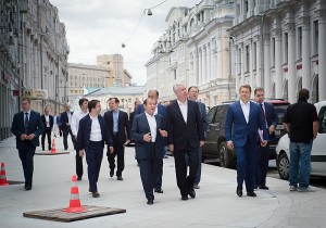 Сергей Собянин посетил Мясницкую улицу