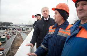 Сергей Собянин дал старт движению на новой развязке МКАД с Ленинским проспектом