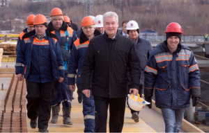 Собянин осмотрел ход строительства участка Северо-Западной хорды Собянин осмотрел ход строительства участка Северо-Западной хорды в Москве