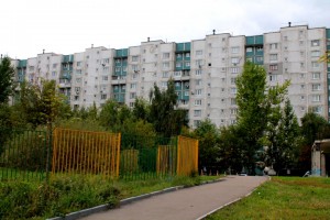 Двор дома в районе Орехово-Борисово Южное