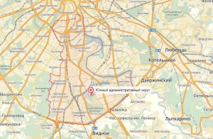 Южный округ на "Яндекс.Картах"
