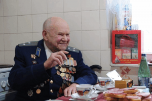 Житель нашего района, ветеран Великой Отечественной войны Григорий Ермолаев