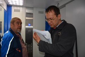 Максим Демченков принимает новые лифты