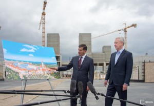 Мэр Москвы Сергей Собянин оценил строительные работы парка "Остров мечты"