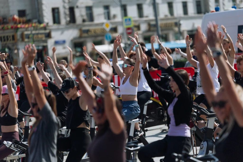 День физкультурника в Москве собрал 300 тыс. участников. Фото: Департамент спорта города Москвы