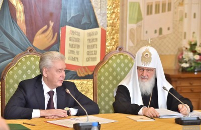 Мэр Москвы и Патриарх Кирилл поддержали программу по строительству и реставрации православных храмов