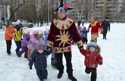 Праздник масленицы в районе Орехово-Борисово Южное