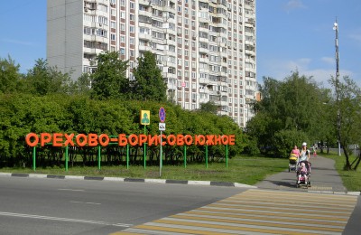 Зеленая зона в районе Орехово-Борисово Южное