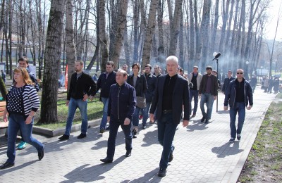 Мэр Москвы Сергей Собянин посетил Якиманскую набережную