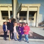 Молодежная палата района на уборке памятника
