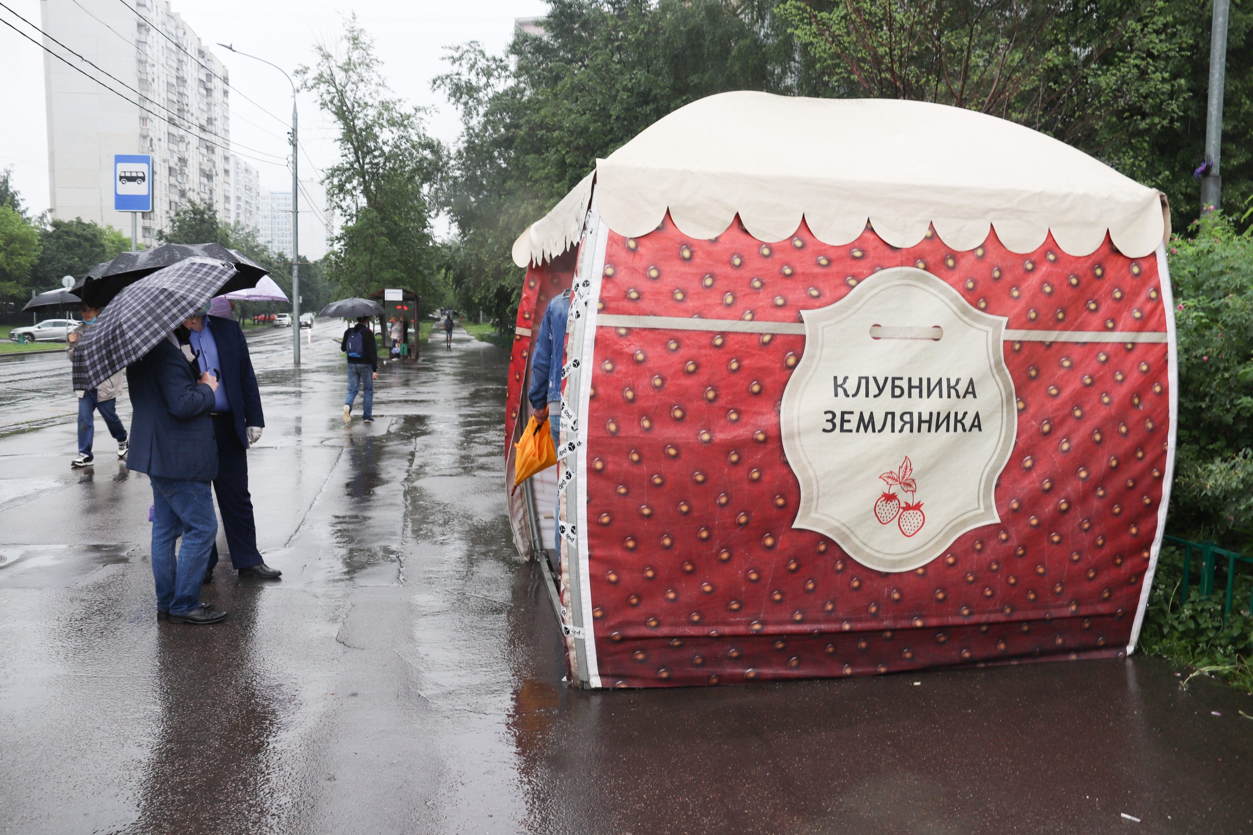 Карта клубничных палаток в москве