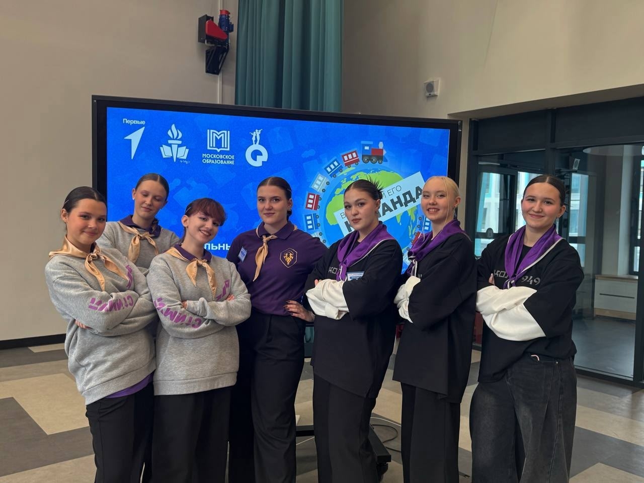 Ученики школы №949 выступили на территориальном этапе конкурса «Вожатый и его команда». Фото: страница школы №949 в социальных сетях